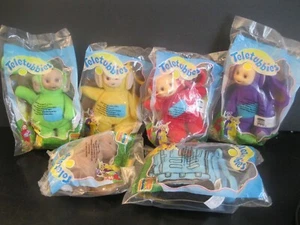 Teletubbies "Komplettes 6 Spielzeugset" Neu in Verpackung Burger King 1999 - Bild 1 von 7