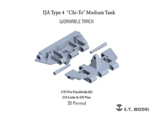 ET modelo 1/35 IJA tipo 4 “Chi-To” tanque medio pista trabajable para kit FineMolds - Imagen 1 de 14