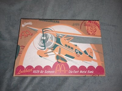 Ertl 1929 Lockheed Air Express Plane Bank “McDonald’s” - Image 1 of 4