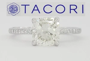 TACORI Sculpted Crescent 41-15 1.26 ct Cushion Diamond Engagement Ring GIA $11K - Picture 1 of 11