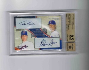 2013 Topps Update Franchise Forerunners AUTO Darvish/Ryan! 06/10! BGS 9.5/10 
