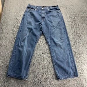 Vintage Calvin Klein Jeans Mens 36x30 Blue Medium Wash Cotton Straight Baggy - Picture 1 of 10