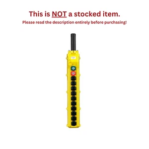 CONDUCTIX 80 SERIES - 12-BUTTON PENDANT, 10 SINGLE-SPEED & MAINTAINED ON/OFF - Picture 1 of 4