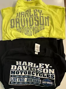 Harley Davidson L Shirt schwarz Barb Wire Live Free Ride Free - Bild 1 von 3