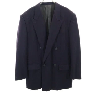ISSEY MIYAKE 90s Wool Old Long sleeve tailored jacket M Navy system Men's - Picture 1 of 9