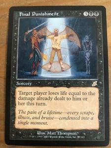 Final Punishment Scourge RARE MTG - Picture 1 of 1
