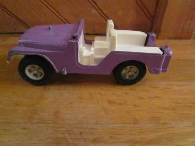 ВИНТАЖНЫЙ HUBLEY #1710 США ФИОЛЕТОВЫЙ МЕТАЛЛИЧЕСКИЙ ДЖИП БЕЗ ЛОБОВОГО СТЕКЛА РУЛЕВОЕ КОЛЕСО - Изображение 1 из 4