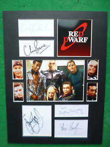 "Red Dwarf" : Five Genuine Signatures In 16" X 12" Matted Presentation.