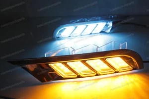 Luces de circulación diurna LED DRL de 3 colores lámpara de conducción para Nissan Kicks 2017-2018 - Imagen 1 de 7