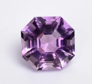 Ametista viola naturale 22,00 carati forma cuscino taglio personalizzato pietra preziosa sfusa - Foto 1 di 4