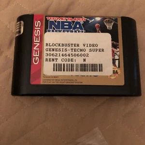 Sega Genesis - Tecmo Super NBA - Basketball Video Game VG - Picture 1 of 2