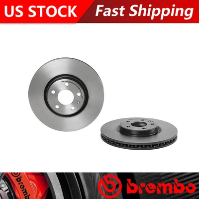 Подходит для Audi Q5 2013-2017 годов выпуска с передним покрытием тормозные диски - Brembo Premium оригинальные - Изображение 1 из 4