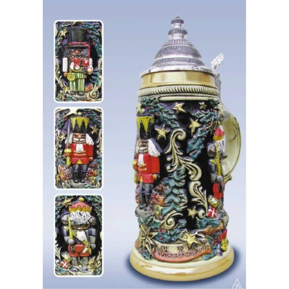 Nutcracker Suite Christmas LE German Beer Stein 1/2L Made in Germany New Mug - Image 1 of 1