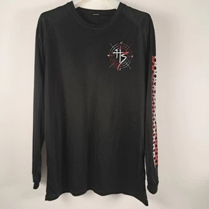 Hunter Skipper, Men's Size 2XL, Black with graphics Tee, Silky Polyester Fabric. - Picture 1 of 10