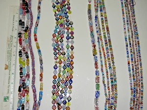 Menge 20 Stränge - Handgefertigtes Glas 16" Lampwork Lampenarbeit #11 - Bild 1 von 5