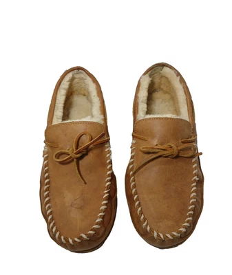 Zapatillas de mocasín LL BEAN para hombre marrón Wicked Good de piel de oveja talla 11 Foto 1 de 4