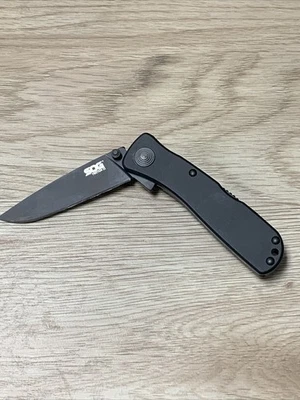 Cuchillo Plegable SOG Twitch II 2.63" AUS-8 Hoja de Acero Negro Mango de Aluminio!!! Foto 1 de 4