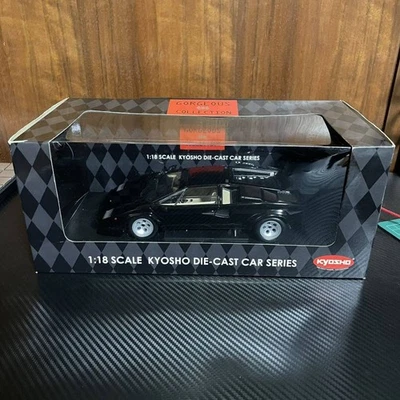 Modellino auto Kyosho 1/18 Lamborghini Countach LP500 nero pressofuso usato - Immagine 1 di 4
