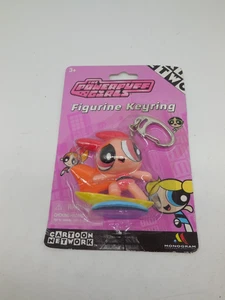 DC9 Vtg NOS Cartoon Network Powerpuff Girls Blossom Keychain Surfing - Picture 1 of 4
