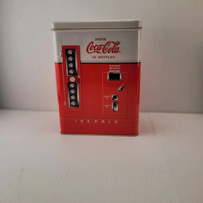 Coca-Cola 1997 Collectible Vending Machine Shape Metal Tin Embossed♌️ - Image 1 of 4