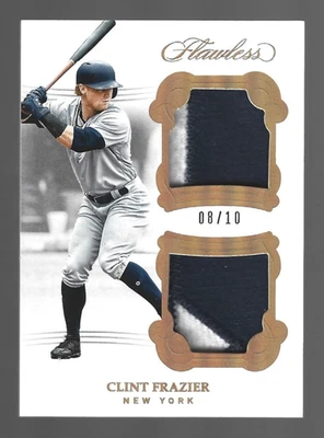 Patches Clint Frazier 2018 Panini Flawless relíquias duplas 8/10 💲 - Imagem 1 de 3