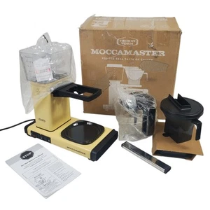 Technivorm Moccamaster 53927 KBGV 10-Cup Coffee Maker Butter Yellow Chipped READ - Picture 1 of 12