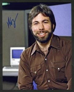 PHOTO 8x10 signée Steve Woz Wozniak cofondateur ORDINATEUR APPLE II AUTOGRAPHE Mac - Photo 1/1