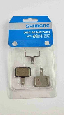 禧玛诺 M05 盘式制动垫树脂自行车 - 全新带盒 — 第 1/4 张图片