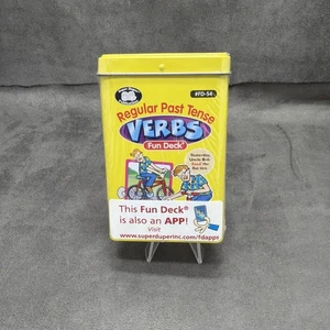 Super Duper Regular Past Tense Verbs Fun Deck #FD-54 - Imagen 1 de 2