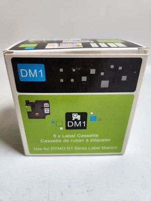 Dymo 5 Pack Label Cassette DM1 5 Colors Red, Green, Yellow, Blue, And Clear - Image 1 of 2