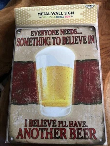 Another Beer - letrero de pared de metal de lata - Imagen 1 de 1