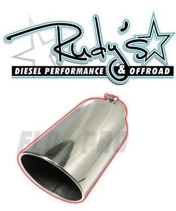 Punta de escape de acero inoxidable Flo~Pro 5" ID-6" OD y 15" longitud parte# 9015RAB Foto 1 de 1