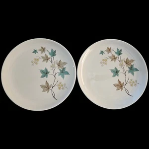 2 Syracuse China Carefree Woodbine 8 1/8" Salad Dessert Plates NO Chips Crazing - Picture 1 of 2