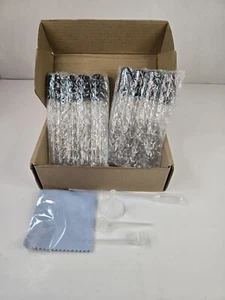 10ml 0.33oz Empty Perfume Clear Glass Spray Bottles Black Atomizer Refillable 8 - Picture 1 of 5