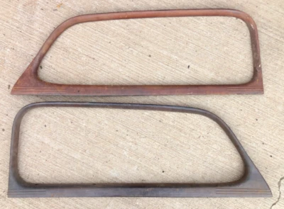 Chevy 1937 1938 sedán de 2 puertas ventana adorno molduras originales GM par Foto 1 de 4