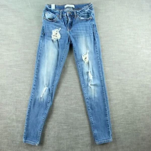 Jeans da donna blu stile Kancan taglia 0/23 stile caviglia elasticizzati - Foto 1 di 11