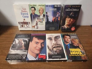 Tom Hanks VHS Lot (8) Turner And Hooch, Cast Away, Big, Apollo 13, Green Mile... - Picture 1 of 13