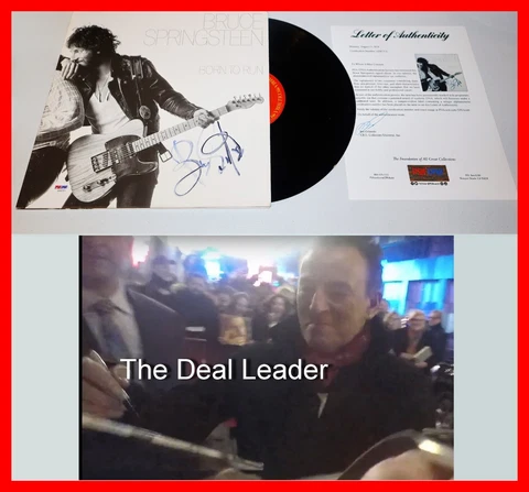 🔥 BRUCE SPRINGSTEEN AUTOGRAPH SIGNED BORN TO RUN LP ALBUM RECORD PSA JSA 🔥 Cover