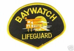 NBC TV BAYWATCH BAY WATCH LA LIFEGUARD JACKET Iron-on PATCH 4" - Picture 1 of 1