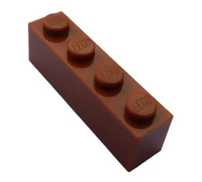 Lego 10 Stück Stein 1x4 in dunkelorange Steine dunkel orange (3010) Basics Neu - Bild 1 von 2