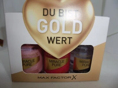 Max Factor X Miracle Pure Nail SET Nr. 202 + 265 + Top Coat ~ 3 x 12 ml - Bild 1 von 3