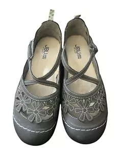 JBU by Jambu Womens Gray/green Vegan Memory Foam Wildflower Mary Jane Shoes Size - Picture 1 of 10