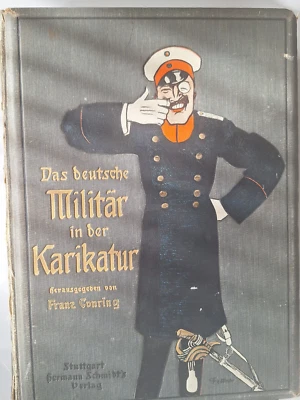 Conring El ejército alemán en la caricatura divertido muchas ilustraciones 1907 - Imagen 1 de 4