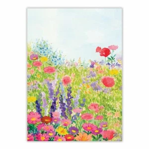 Michel Design Works Cotton Kitchen Tea Towel Floral The Meadow - NEW - Picture 1 of 1