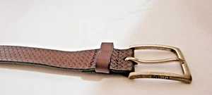 Boggi Milano Brown Hand Made Leather Belt Mens Size 100 Italy - Picture 1 of 10