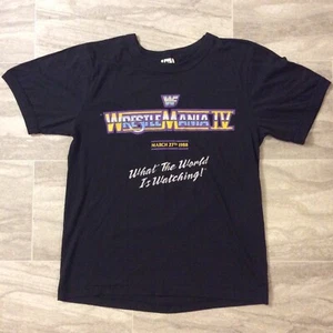 RARE 1988 WRESTLEMANIA IV T-SHIRT BLACK TRUMP PLAZA M/L HOGAN ANDRE - Foto 1 di 5