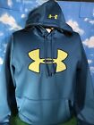 Under armour hoodie Sweatshirt Large Cold gear Sweater blue  3 S14
