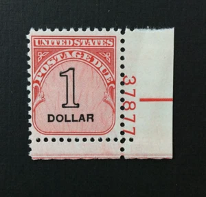 BroadviewStamps USA Postage Due #J100 MNH VF w plate 37877. - Picture 1 of 2