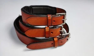 Shwaan Genuine Leather Dog Collar best quality heavy duty leather Dog Collar - Picture 1 of 8