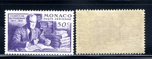 1947 Monaco FRANKLIN D ROOSEVELT FDR COLLEZIONE FRANCOBOLLI SC C16 AP9 MNH OG - Foto 1 di 1